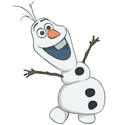 How to draw Olaf 420x420