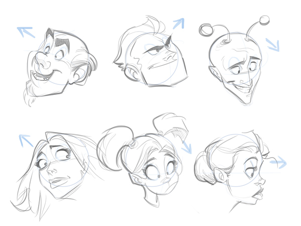 cartoonfaces template angles complete