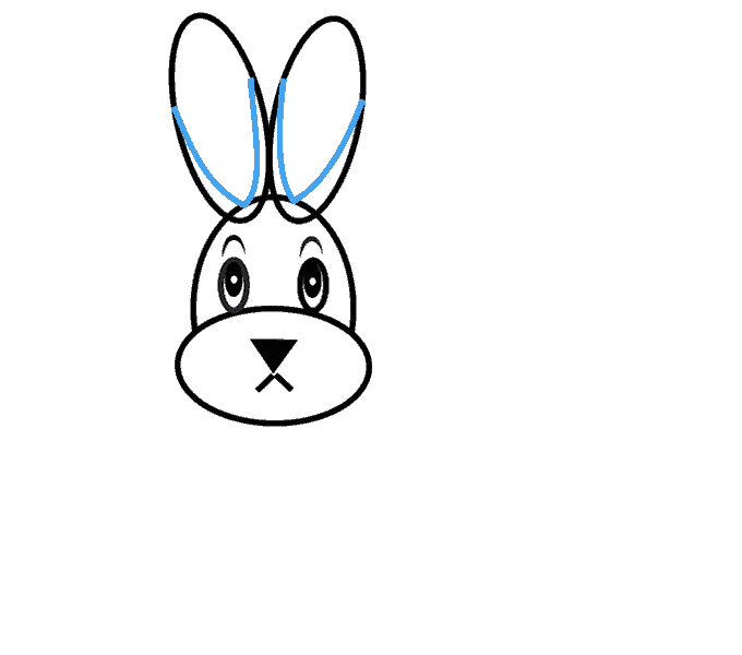 how to draw a rabbit step 06