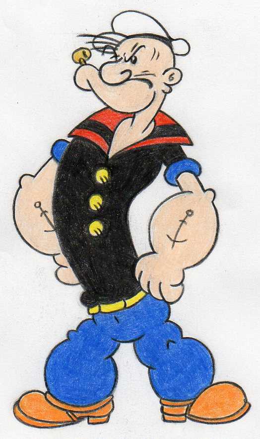 how to draw popeye08