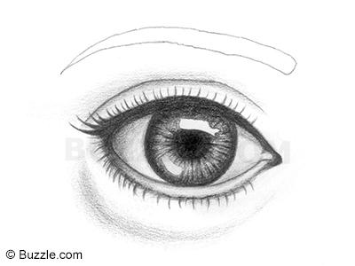 400 realistic human eye step 8