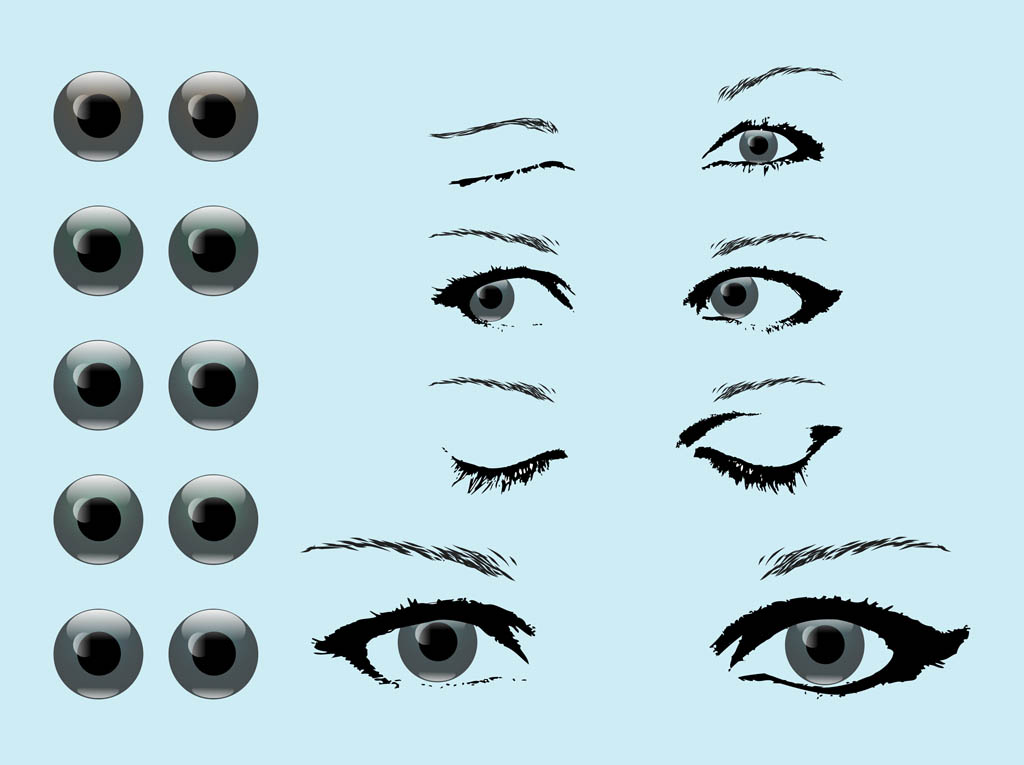 FreeVector Eye Designs