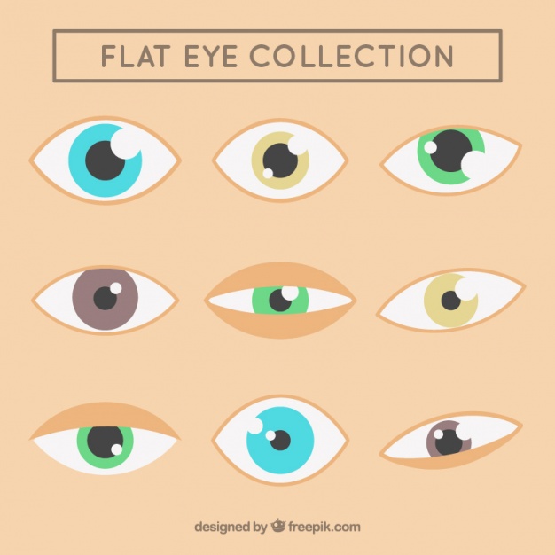 collection beautiful eyes flat design 23 2147594434