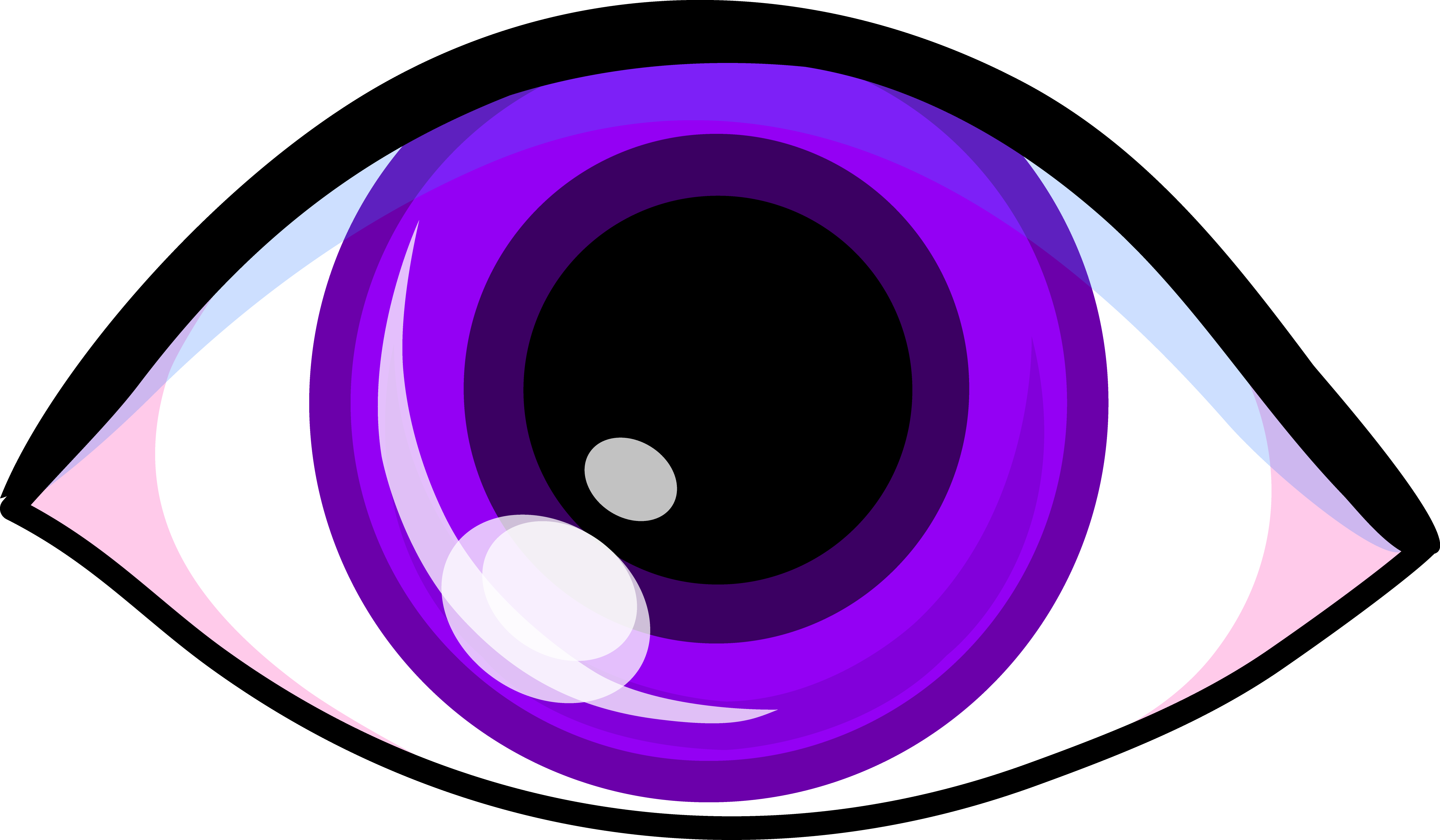eye violet purple