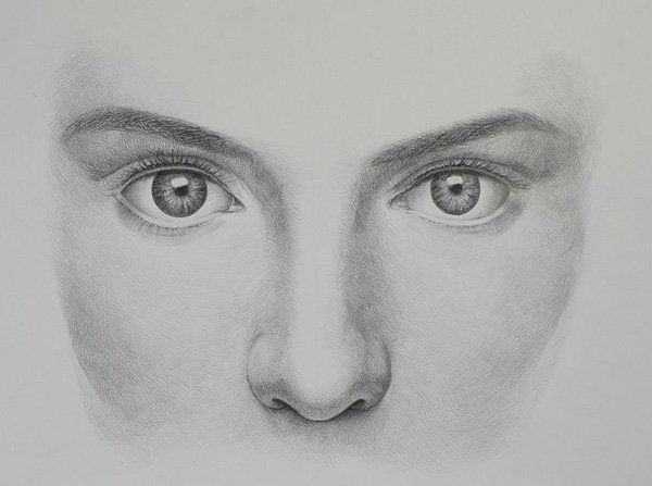 eyes and nose drawing 1