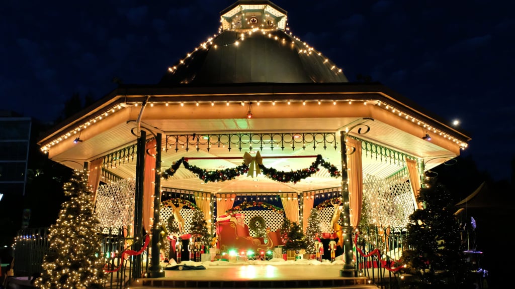 Christmas Gazebo Zoom Backgound