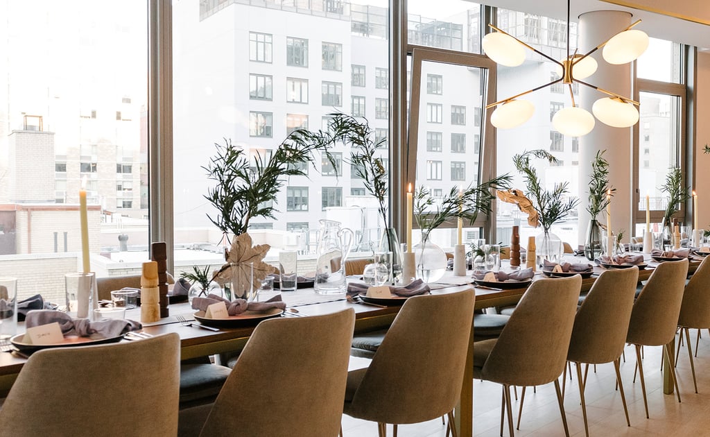 Decorated Dining Table Zoom Background