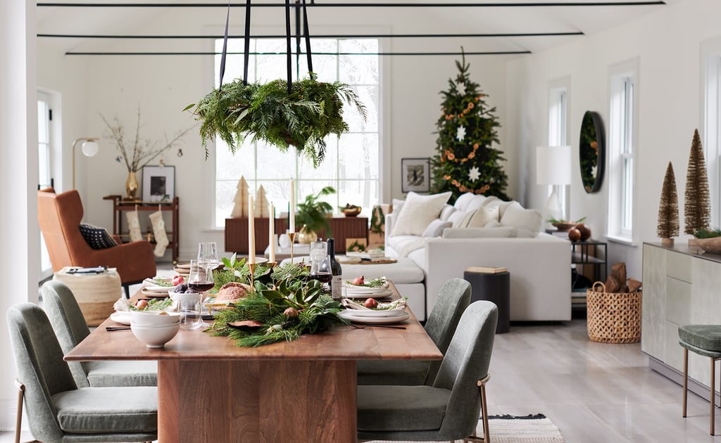 Holiday Greenery Zoom Background