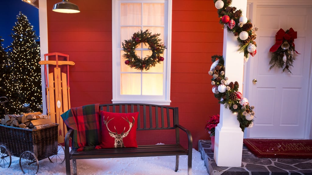 Outdoor Christmas Scene Zoom Background