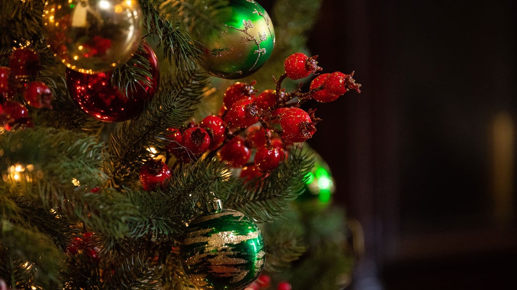 Tree Decorations Zoom Background