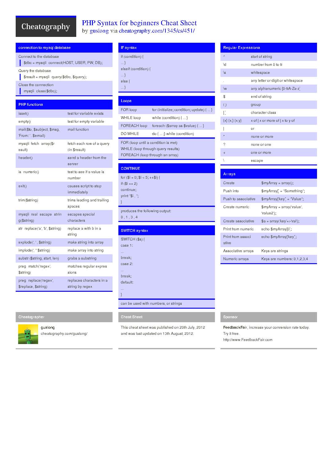 php syntax for beginners